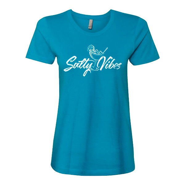 Women's Salty Margarita T Shirt - Turquoise, XL