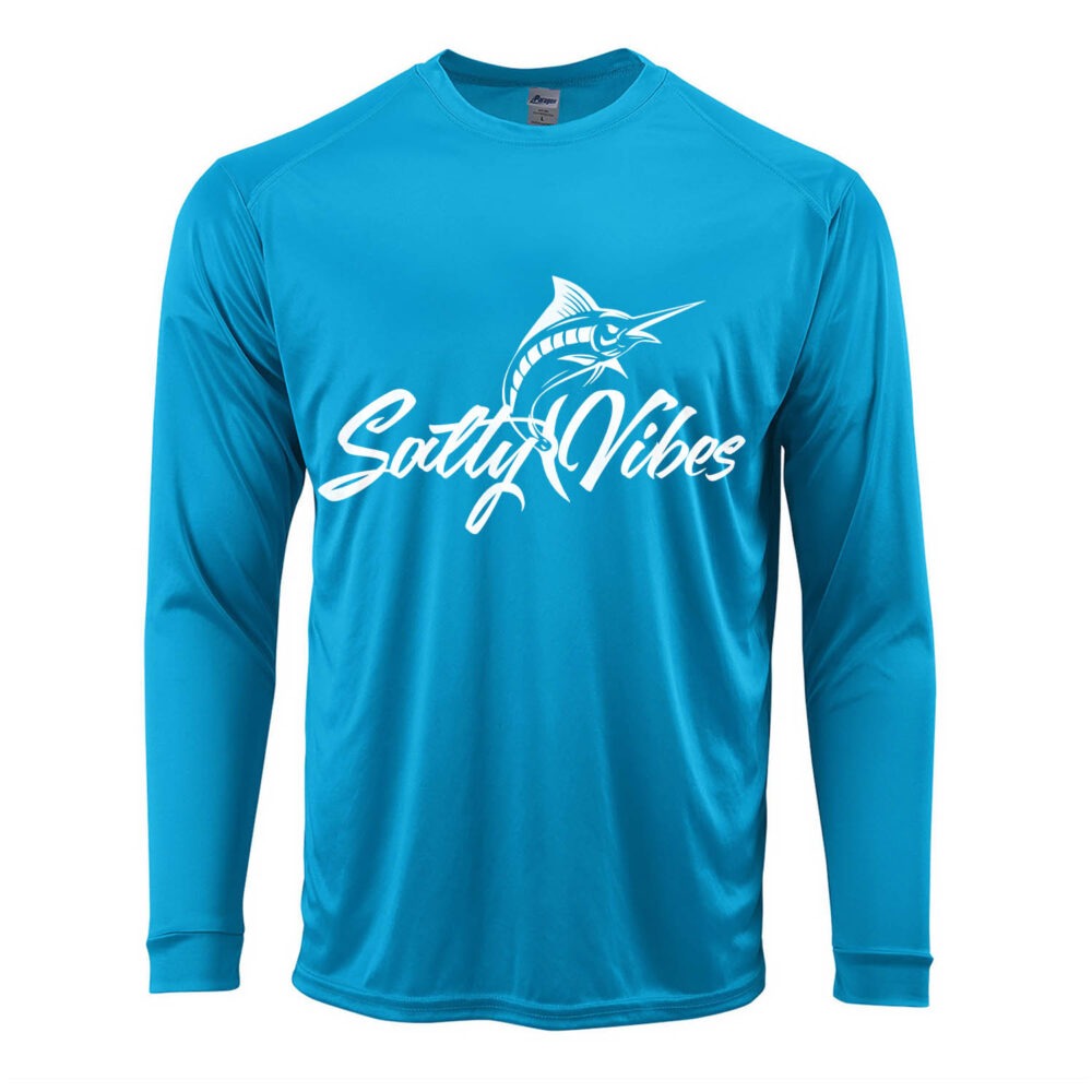 Marlin Unisex UPF Shirt - Turquoise, XL