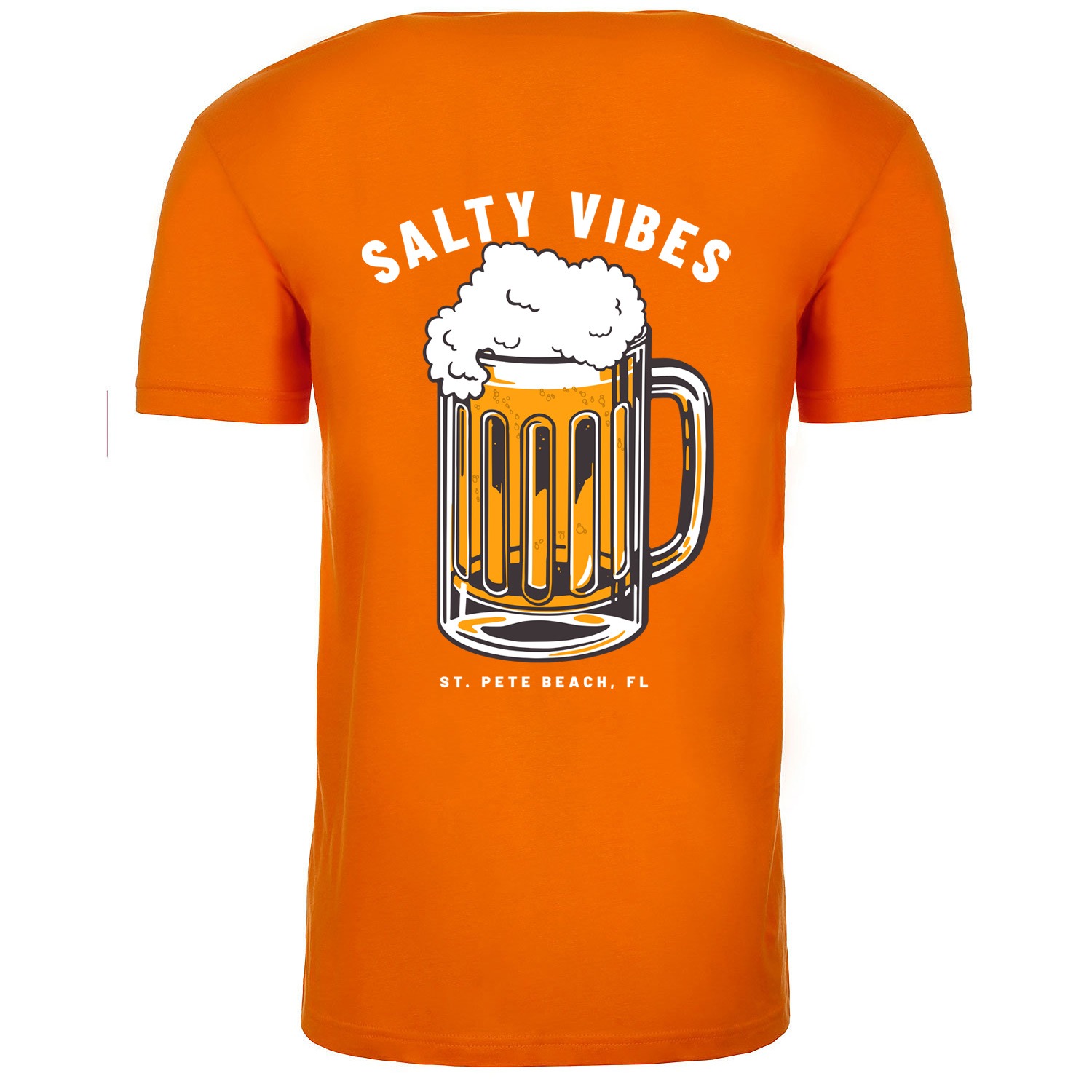 Salty Vibes Beer Unisex T-Shirt - Orange, 2XL